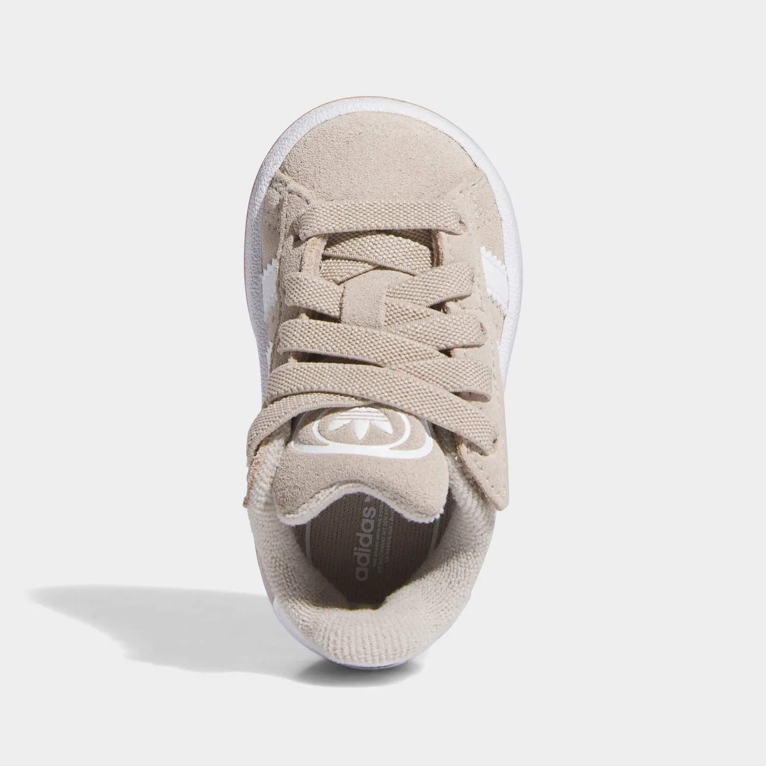 Детские кроссовки с тремя полосками Adidas Originals, Wonder Beige/White/Gum — фото 4