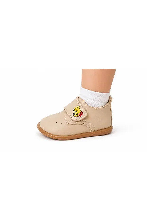 Детские туфли для мальчиков на липучке Licensed First Step Classic Shoes Haribo, Cream — фото 2