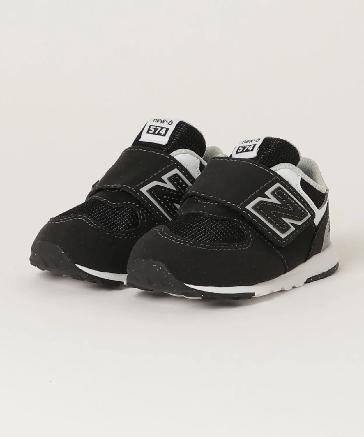 Детские кроссовки с липучкой 574 New Balance, Black