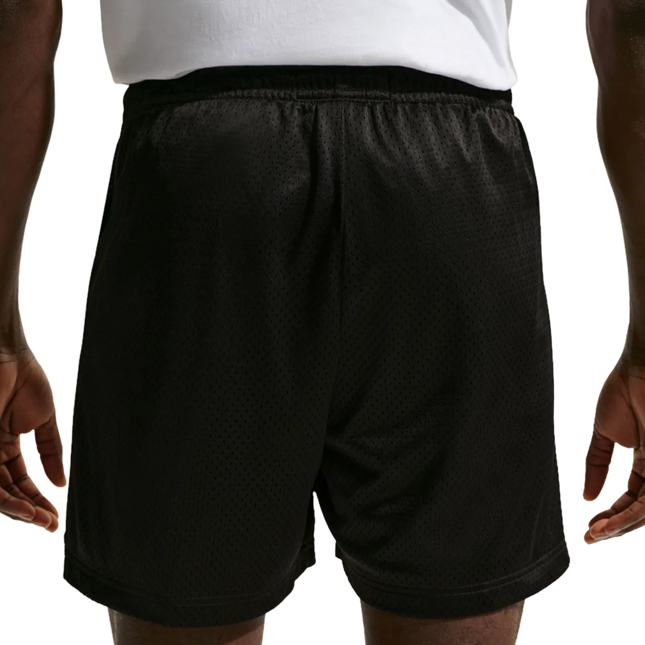 Мужские шорты Dri-FIT Standard Issue Mesh 5IN Nike, белый/черный — фото 2
