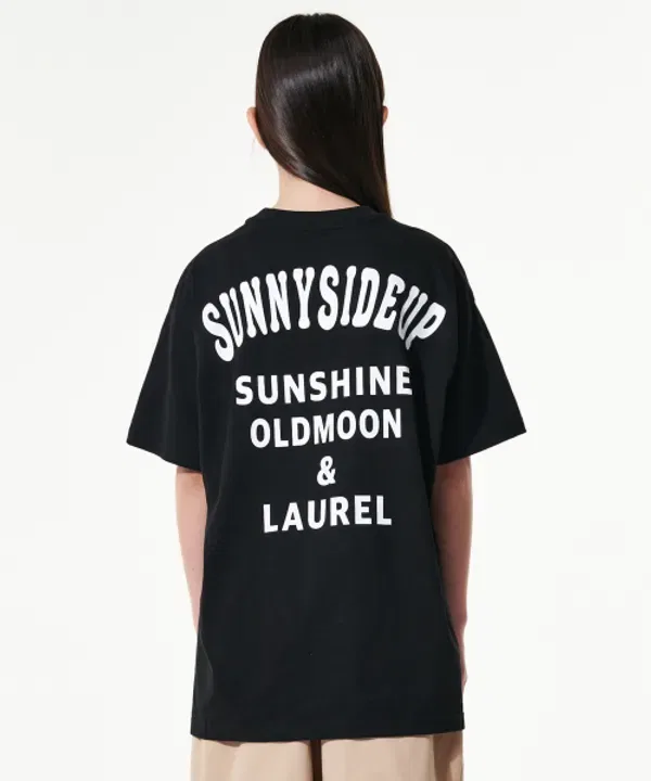 Футболка с принтом Sunny Side Up Giant Fit, Takeasy Kids, черный