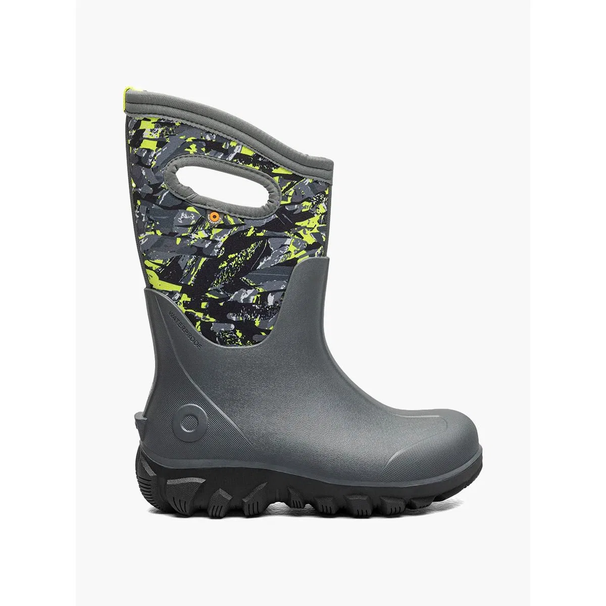 Детские сапоги для девочек водонепроницаемые Classic Seamless Bogs, Dark Gray Multi