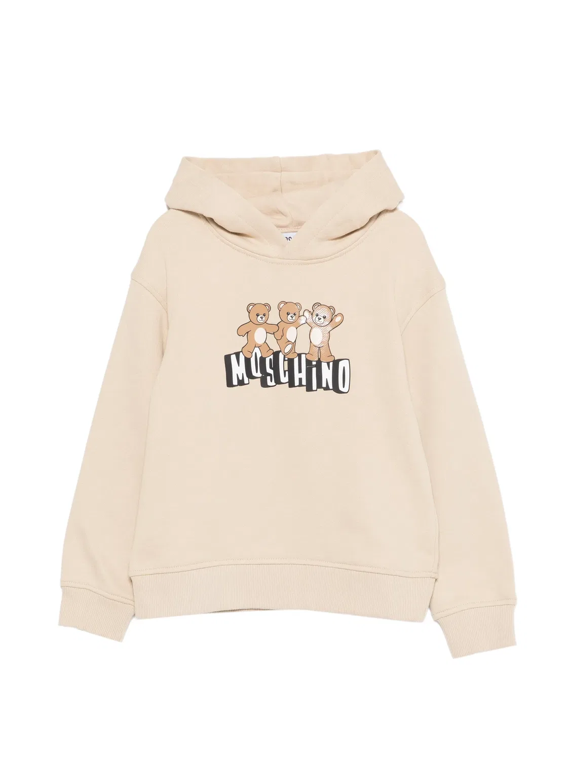 Толстовка с капюшоном и графическим принтом Moschino, нейтральный