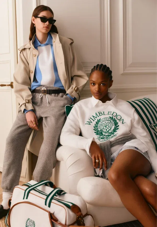 Свитер с принтом Wimbledon logo cotton sweater Polo Ralph Lauren, Ceramic White, белый