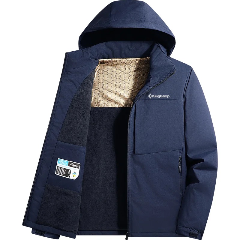 

Куртка Kingcamp на флисовой подкладке, темно-синий