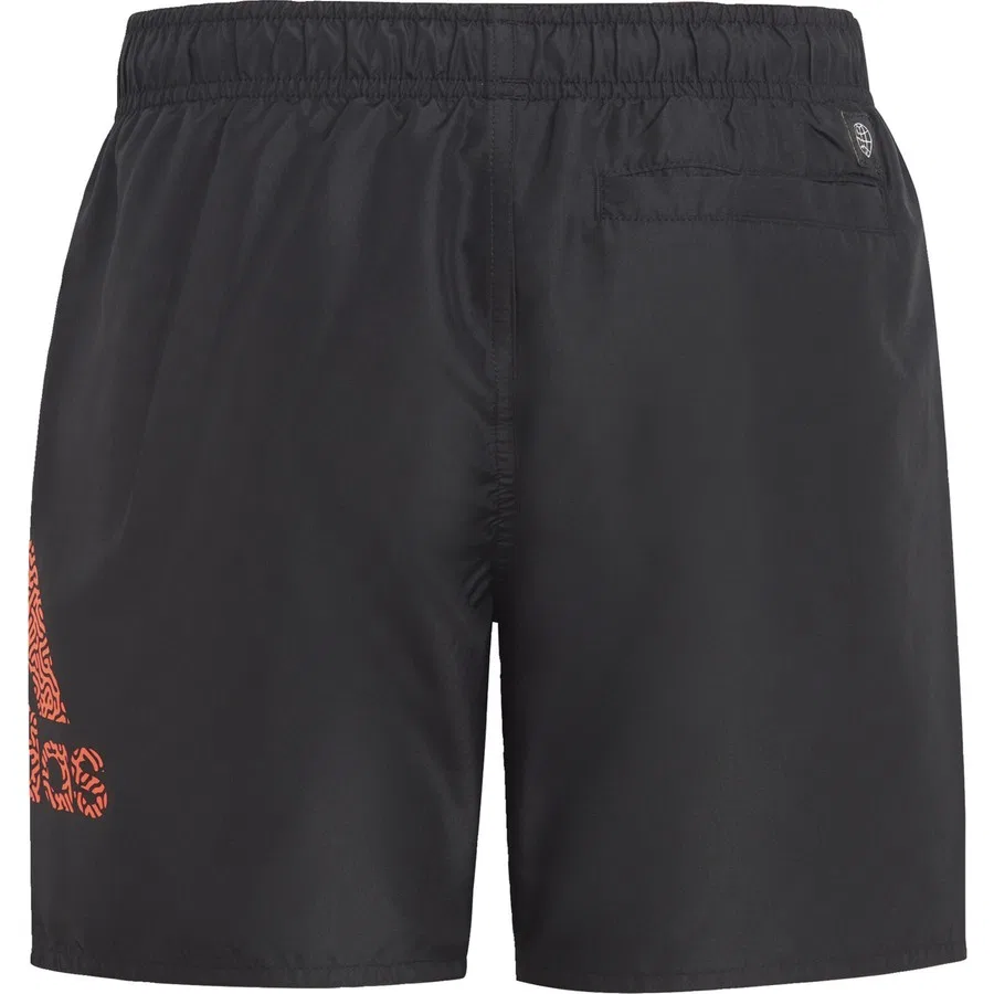 Плавательные шорты с принтом Sportswear HR7433 Logo CLX Swim Shorts adidas, Черно-оранжевый — фото 2