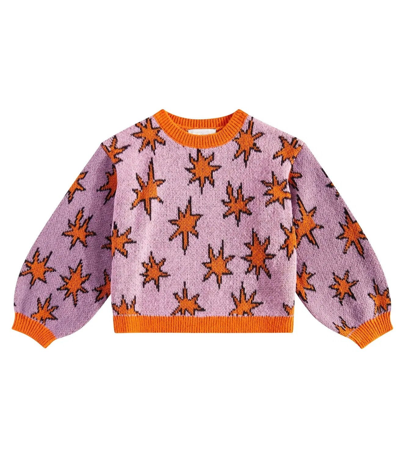 Свитер с принтом Stella Mccartney Kids, фиолетовый
