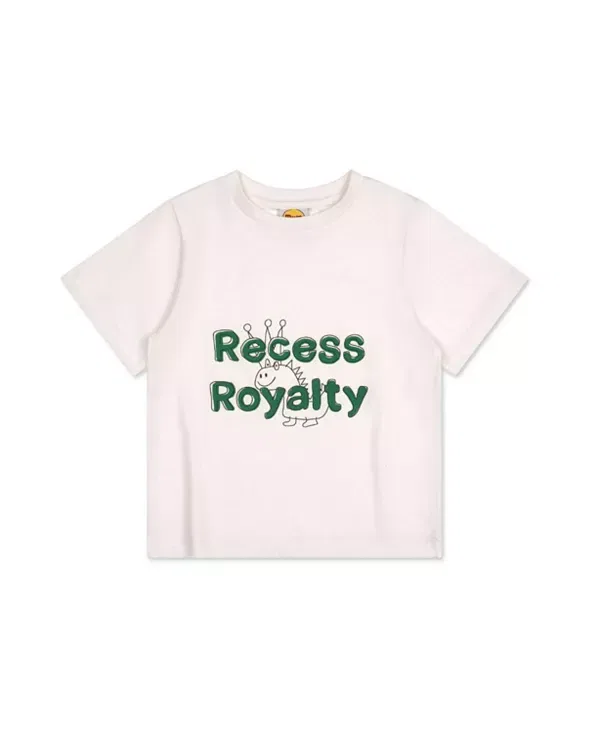 Детская футболка с принтом Unisex Recess T-shirt Mumzers, белый