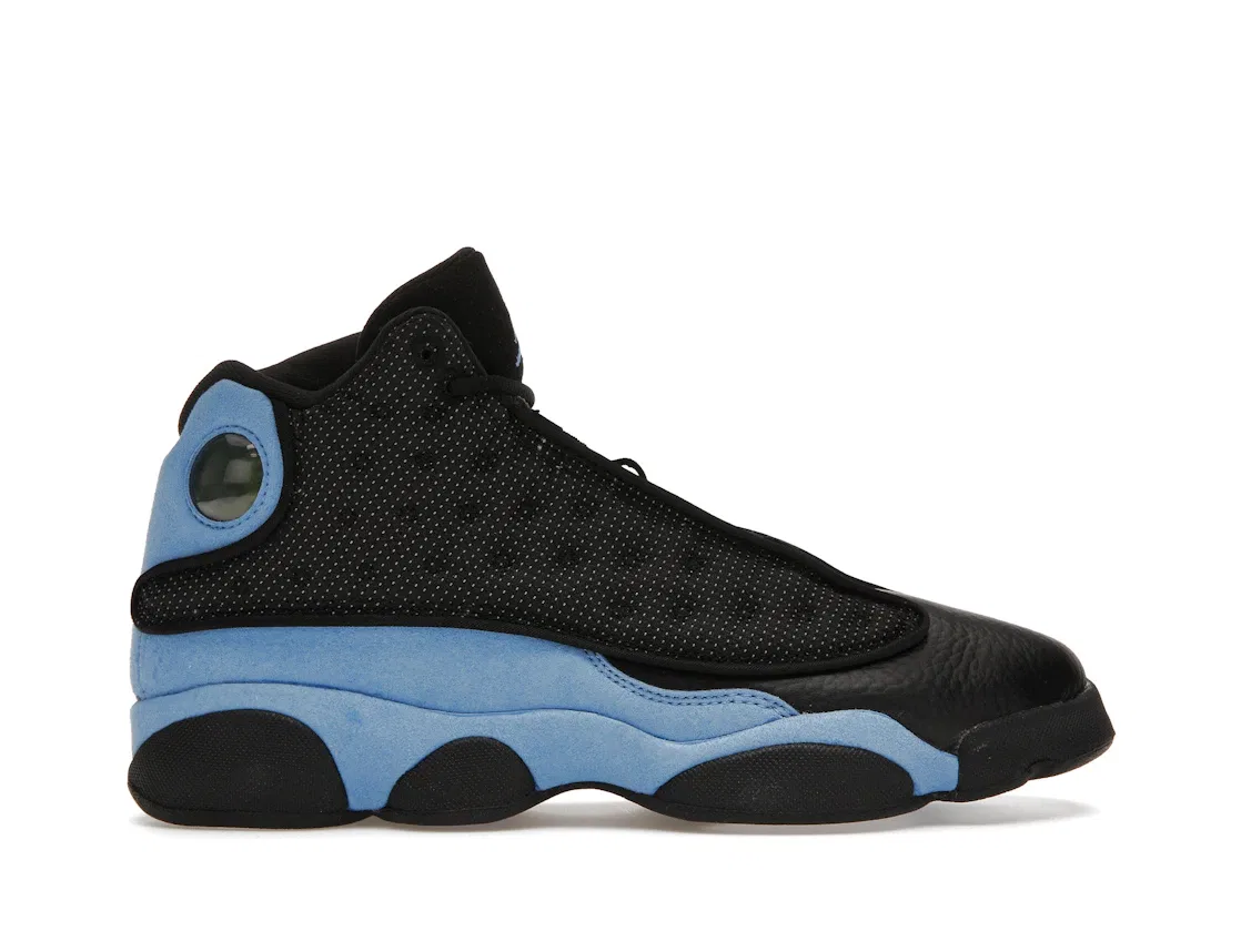Детские кроссовки для мальчиков с рефлективным дизайном Jordan 13 Retro Jordan, Black/University Blue/White