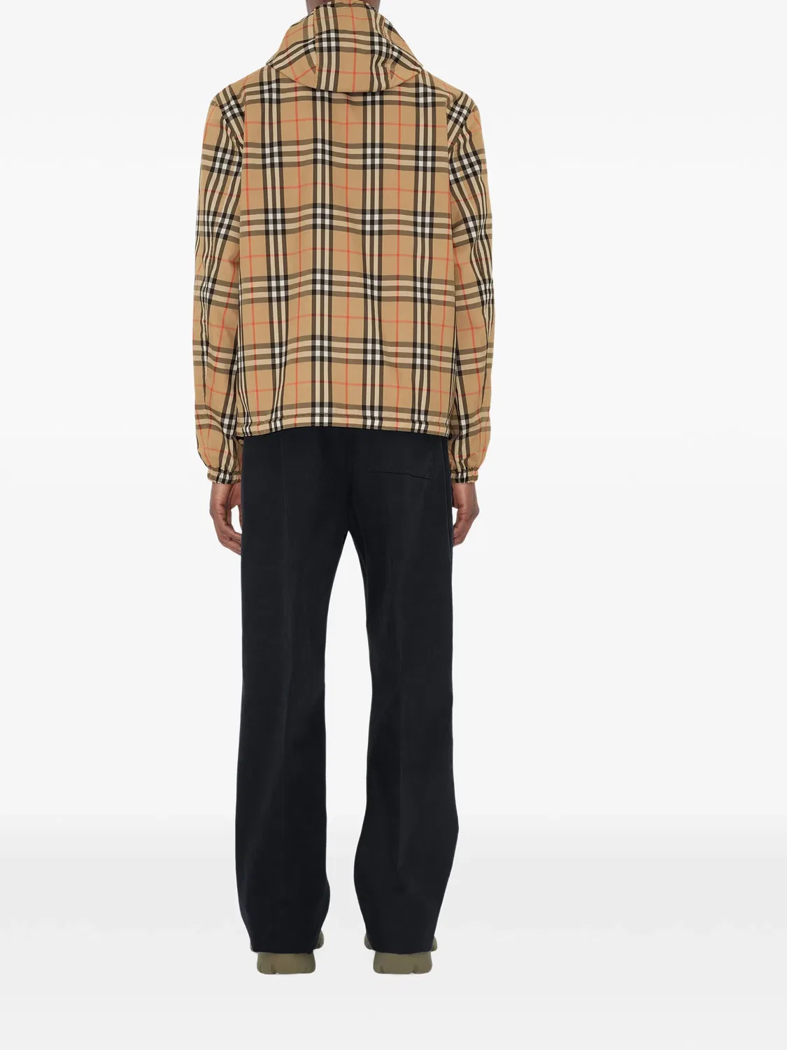 Обратимый жакет в клетку Burberry, коричневый — фото 2