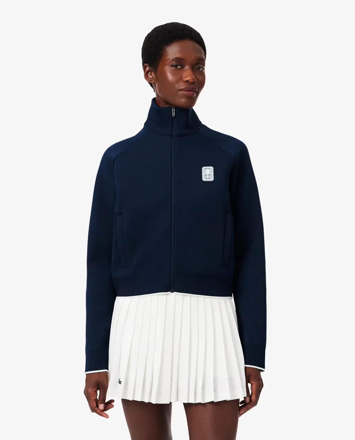 Худи Lacoste Heritage Azul Marino с молнией