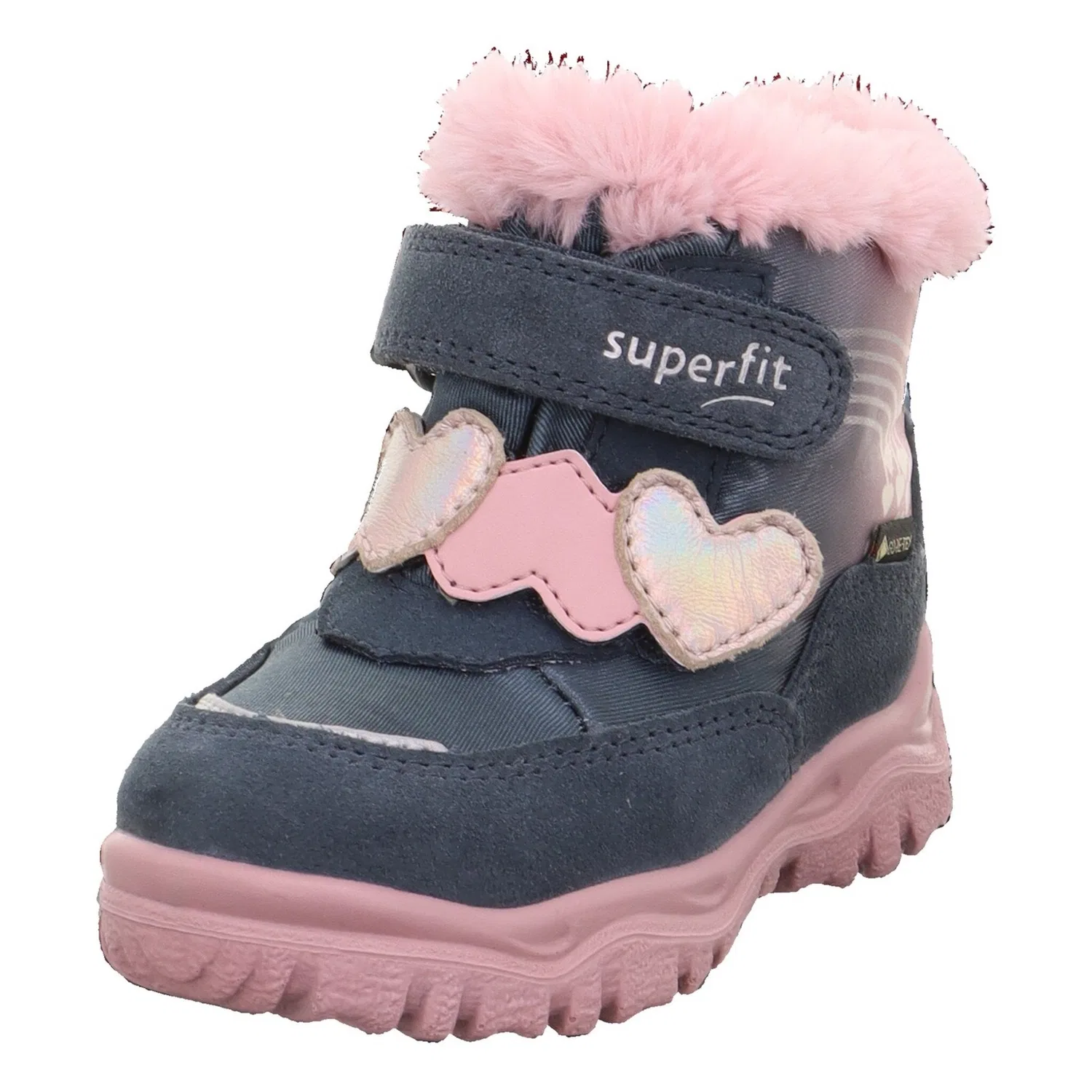 Детские зимние ботинки с GORE-TEX Superfit, Blue-Pink