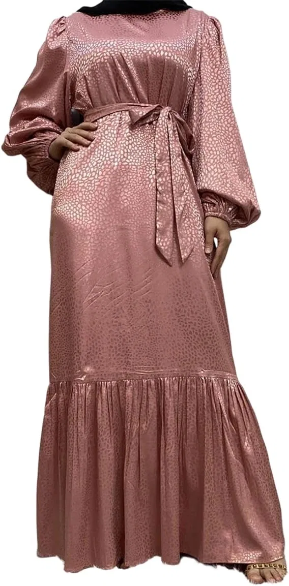 Женское повседневное платье абайя Muslim Dress, 6531 Pnnrk
