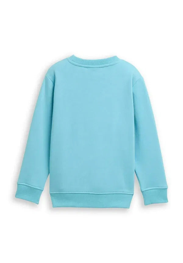 Спортивный свитер с принтом Basic Tom Tailor, Elixir Blue, синий — фото 2
