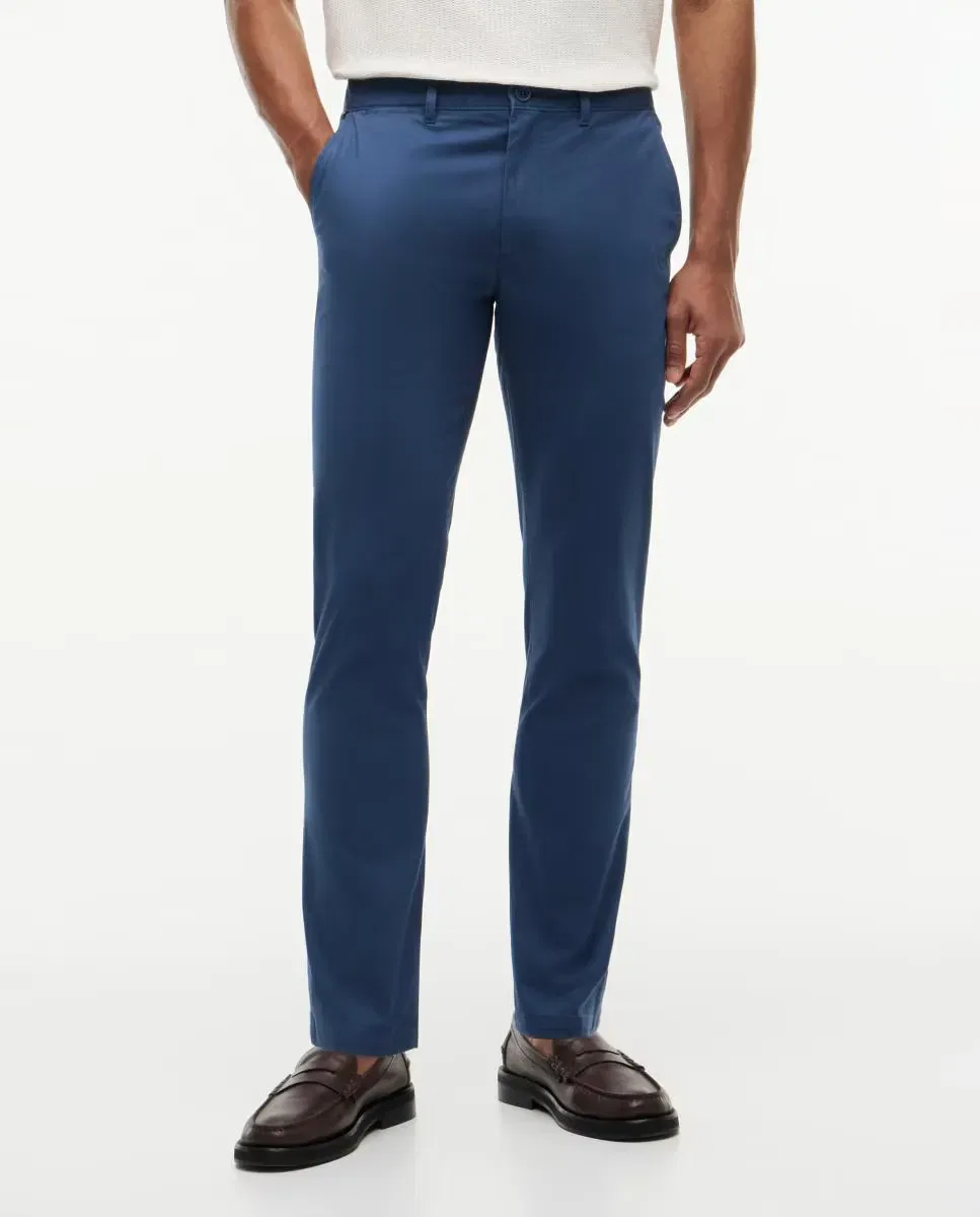 Мужские классические брюки чинос с зауженным кроем Denton Slim Tommy Hilfiger, Azul Índigo — фото 2