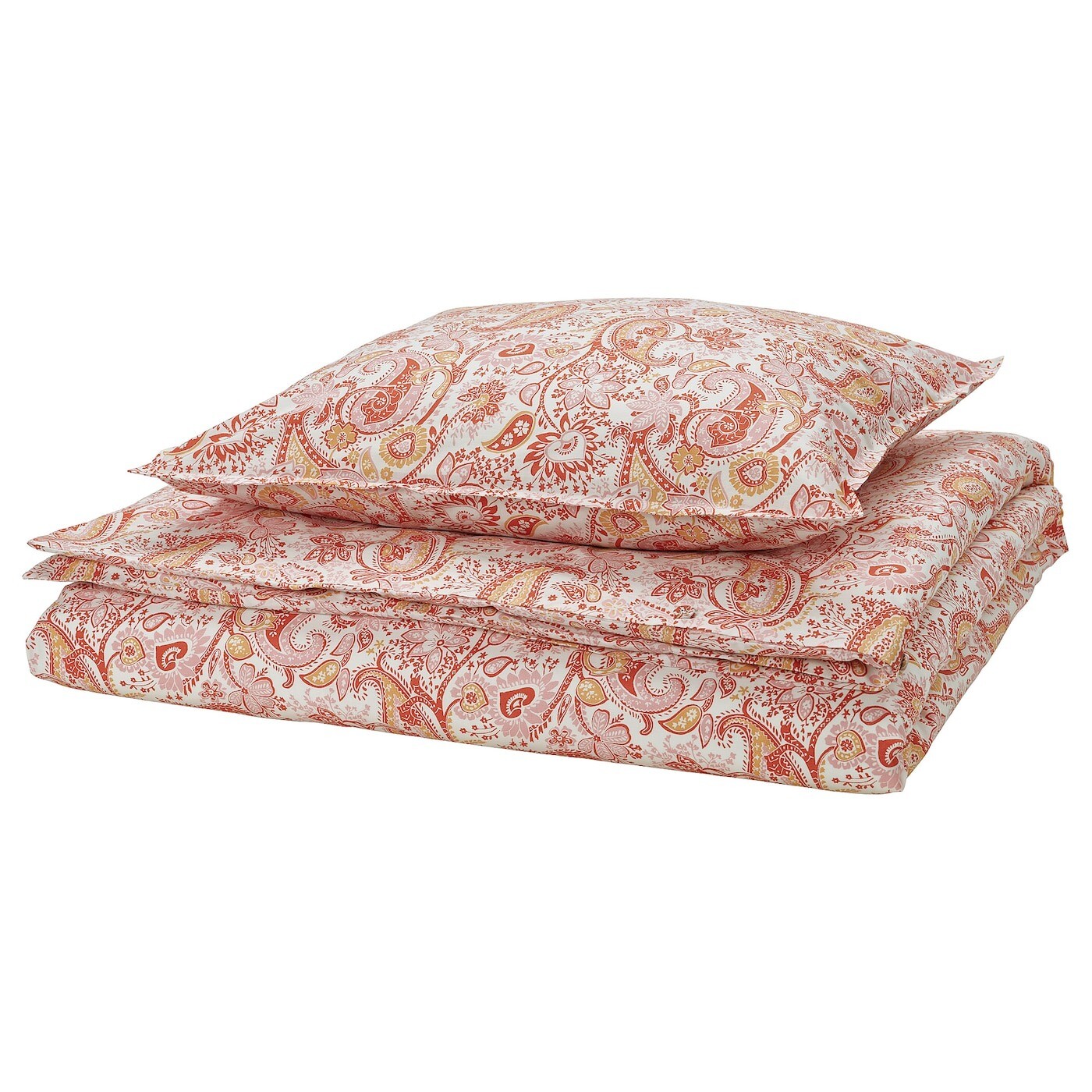 

Комплект постельного белья Ikea Rodgersia, 150х200/50x60 см, розовый/белый