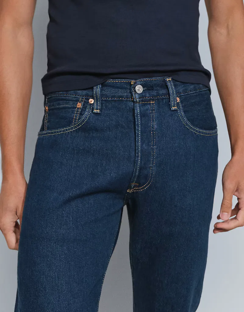Джинсы Levi's 501 свободного кроя, индиго — фото 3