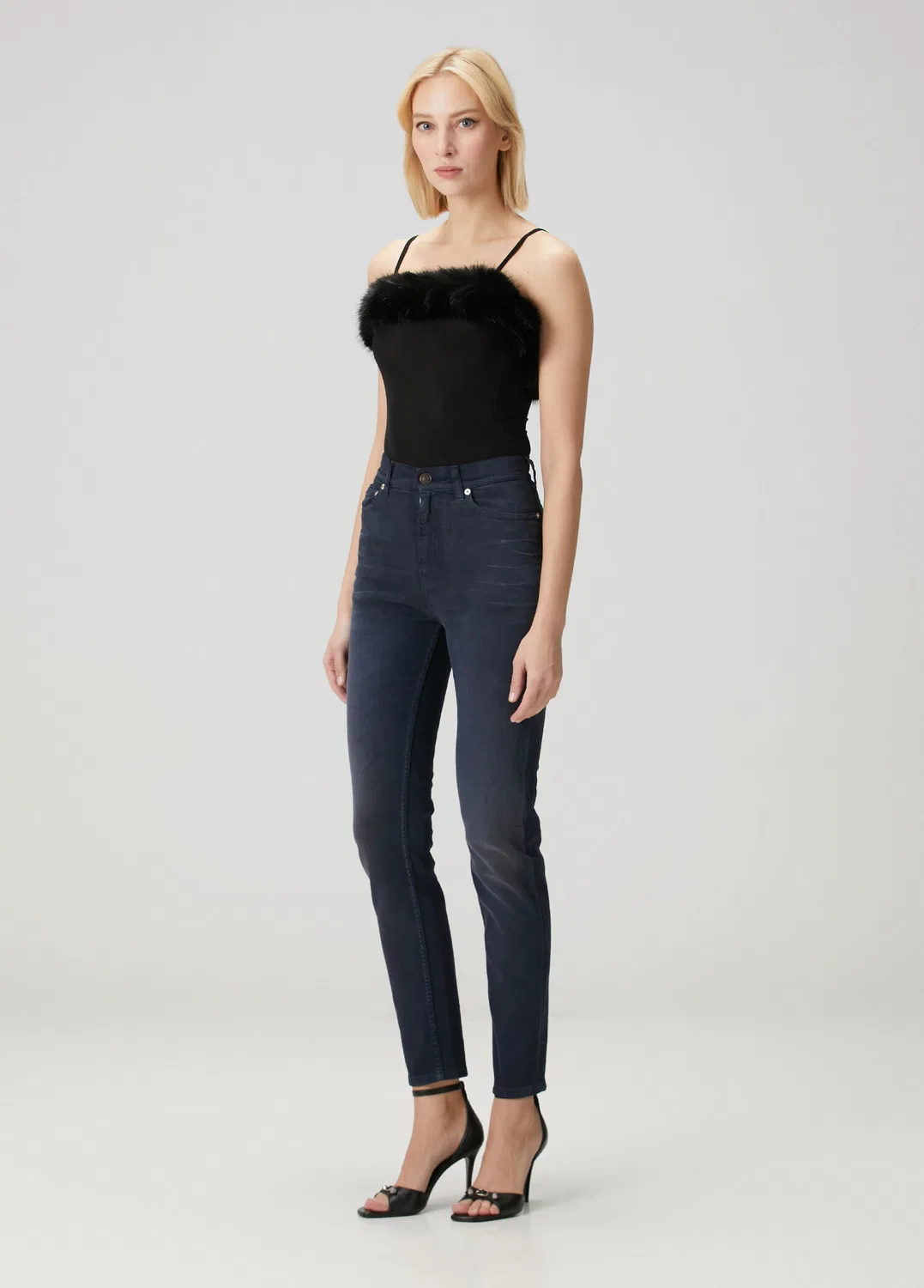 Джинсы skinny Balenciaga, lacivert