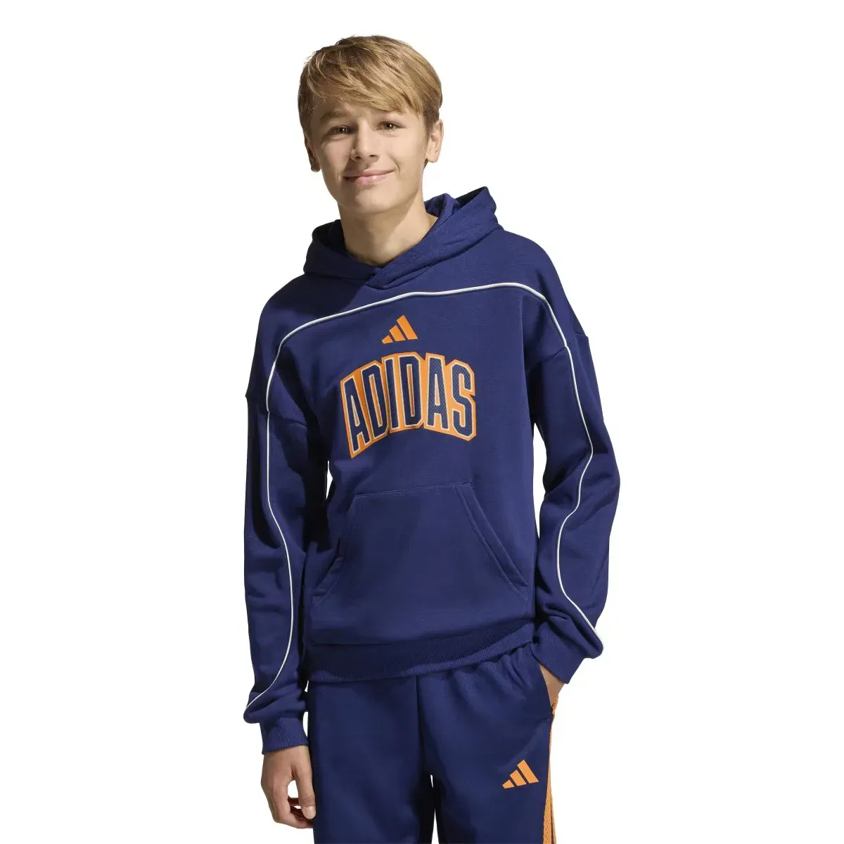 Детская худи для мальчиков с принтом Stadium adidas, Azul