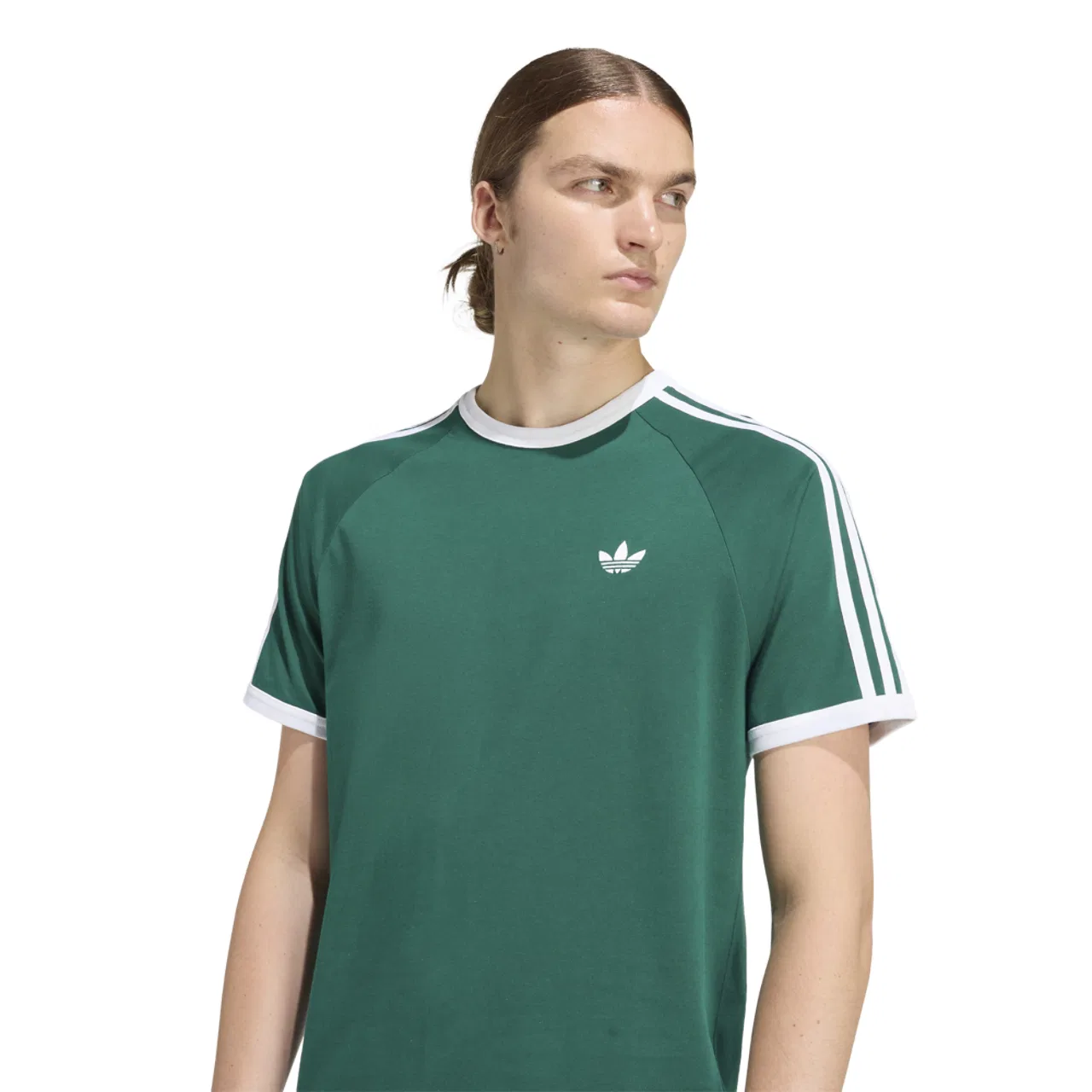 Футболка мужская 3-Stripes Adidas, цвет Collegiate Green — фото 3