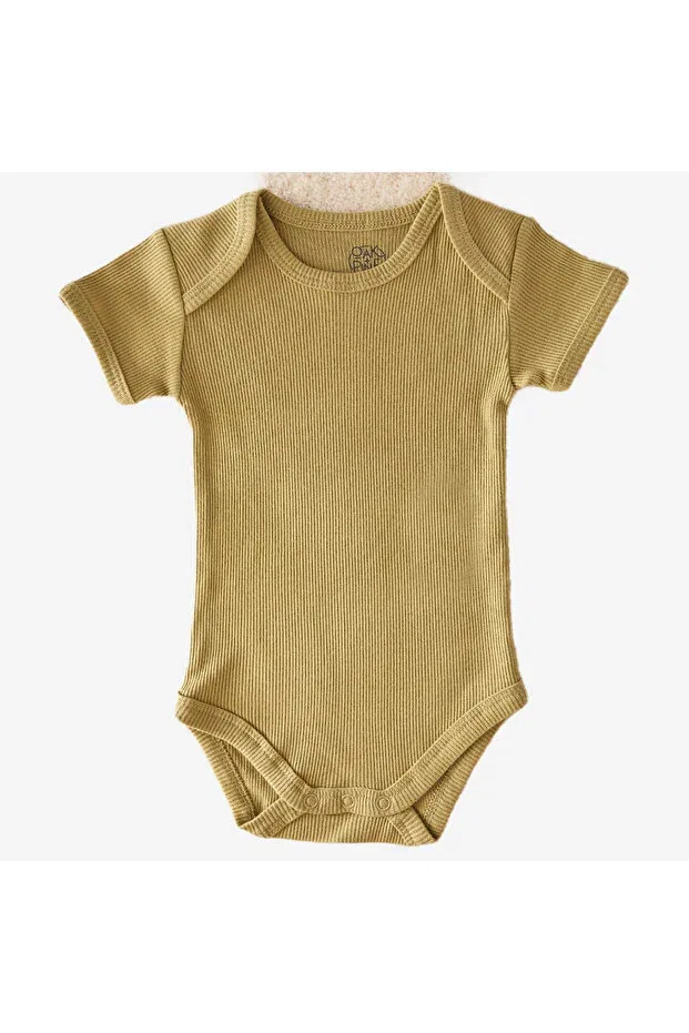 Детское боди с коротким рукавом Oak And Pine, Khaki