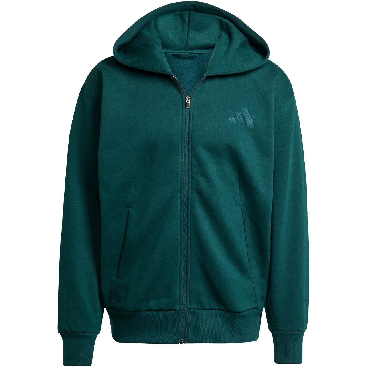 Мужское худи с флисом ALL SZN Adidas, Khakigrun — фото 3