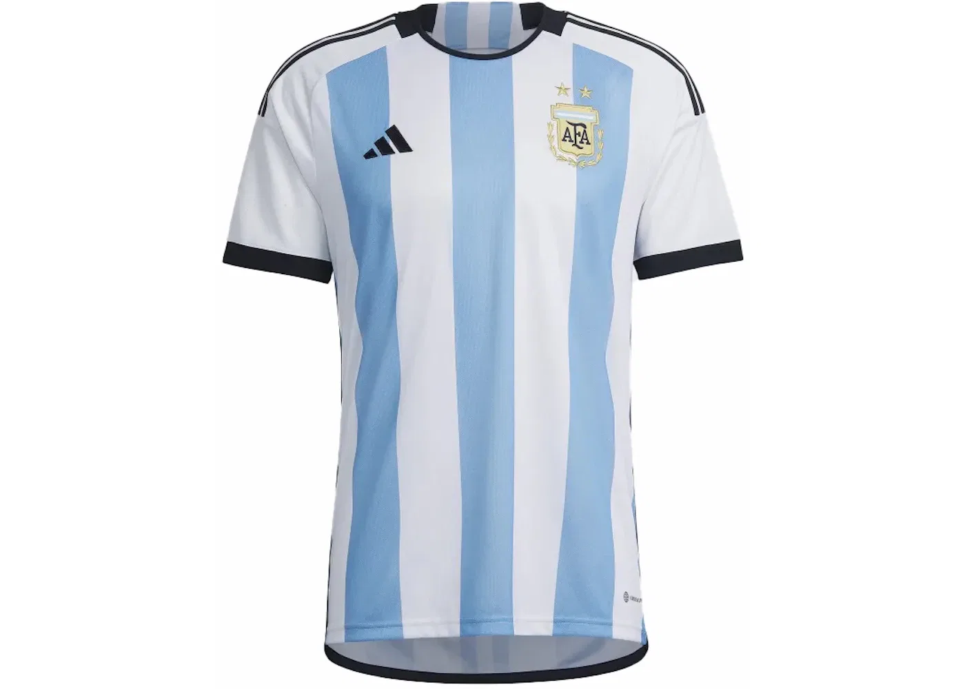 Мужская футбольная джерси с длинным рукавом Jersey Adidas, White/Light Blue