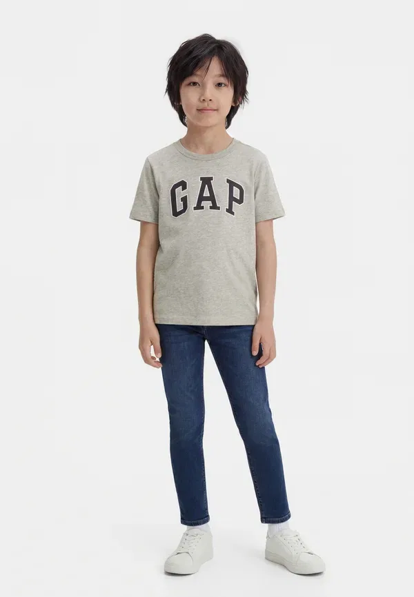 Набор из 2 футболок с принтом по выгодной цене Gap, черный/светло-серый