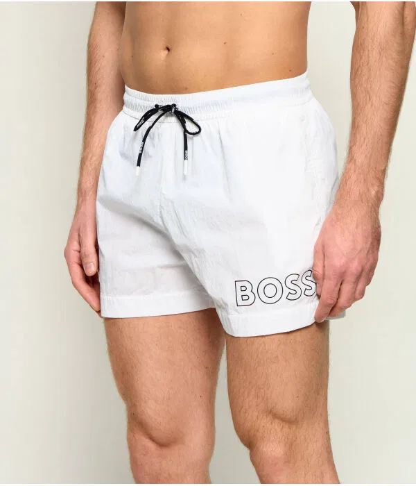 Мужские шорты для пляжа Regular Fit BOSS, белый