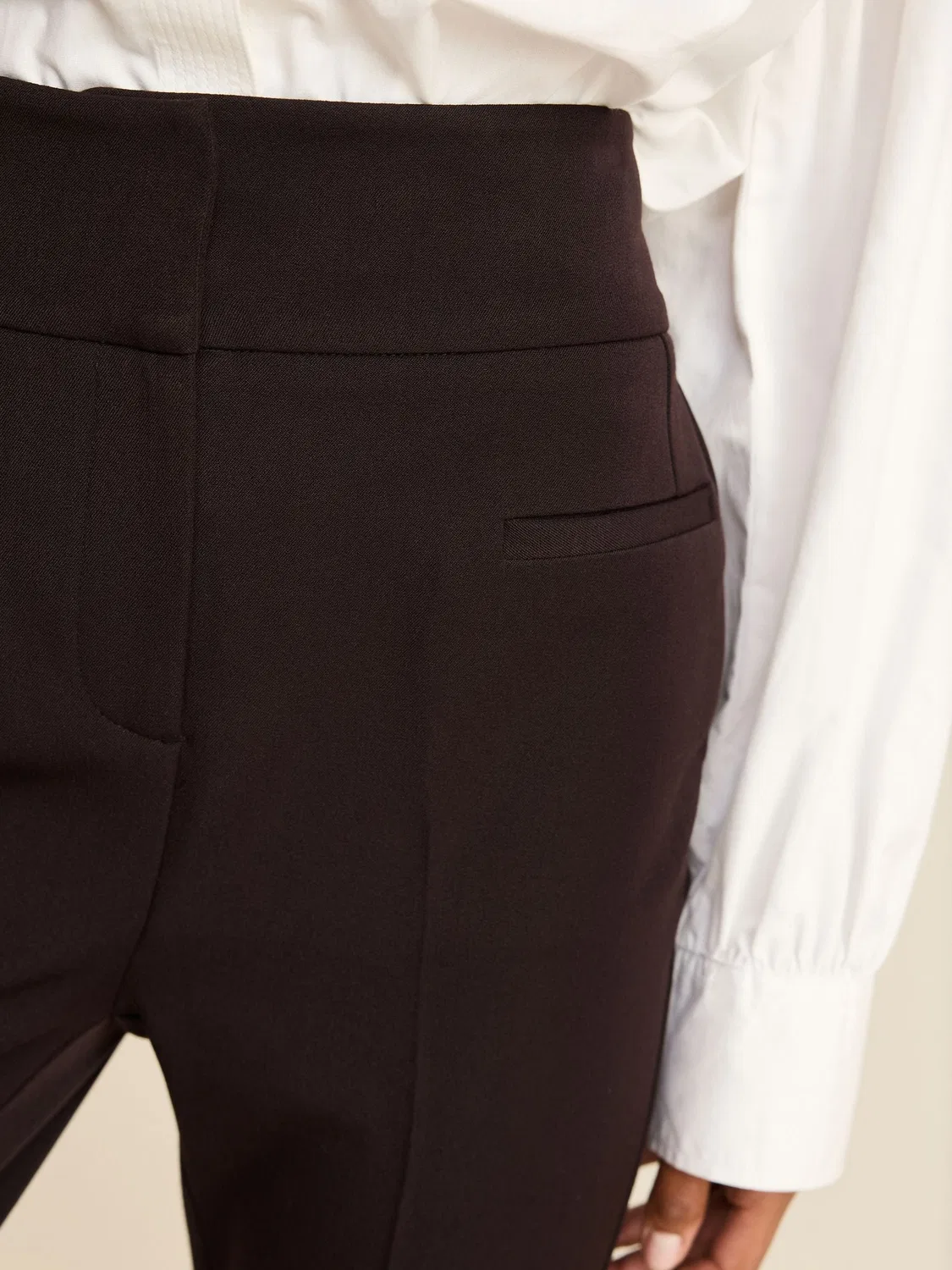 Брюки зауженные, модель Tailored Trousers Next, черный — фото 4
