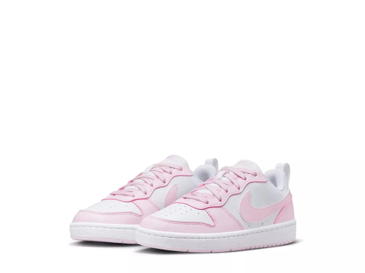 Кроссовки детские Nike Court Borough Low Recraft, бело-розовые — фото 3