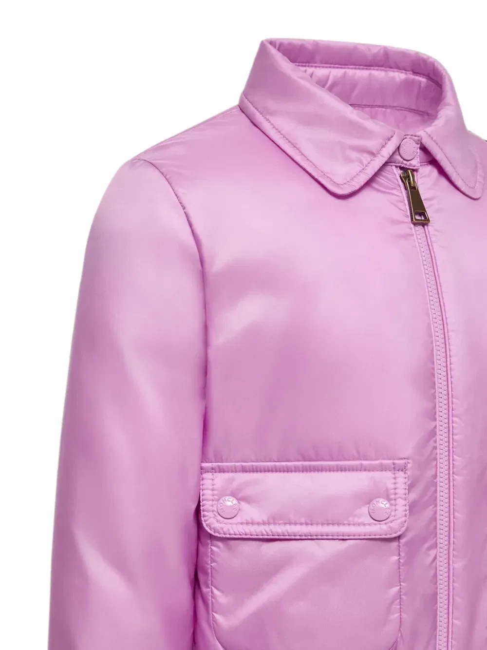 Пуховик Лансет Moncler Enfant, розовый — фото 4