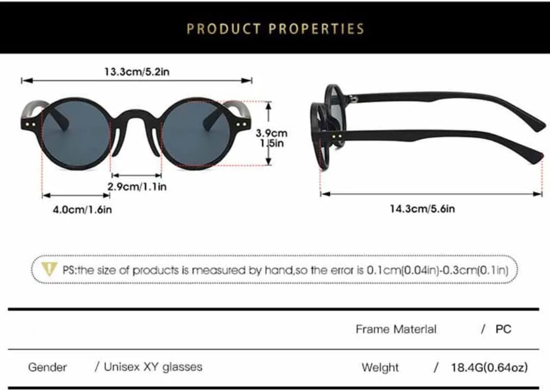 

Солнцезащитные очки с защитой UV400 | Маленькая круглая оправа | Для женщин и мужчин | Для занятий спортом на открытом воздухе и путешествий DSVIGF, Clear Gray