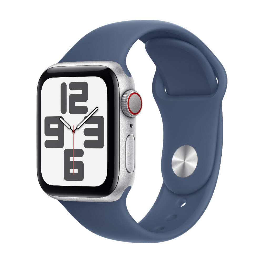 

Умные часы Apple Watch SE 2024 (GPS + Cellular), 40 мм, Silver Aluminum Case/Denim Sport Band - M/L, Синий, Умные часы Apple Watch SE 2024 (GPS + Cellular), 40 мм, Silver Aluminum Case/Denim Sport Band - M/L