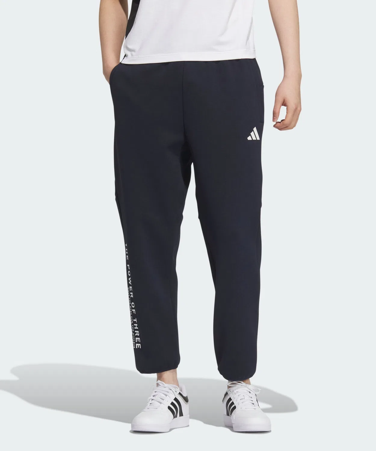 Мужские спортивные брюки с открытым низом Ankle Length Open Hem Regular Fit Adidas, Blue
