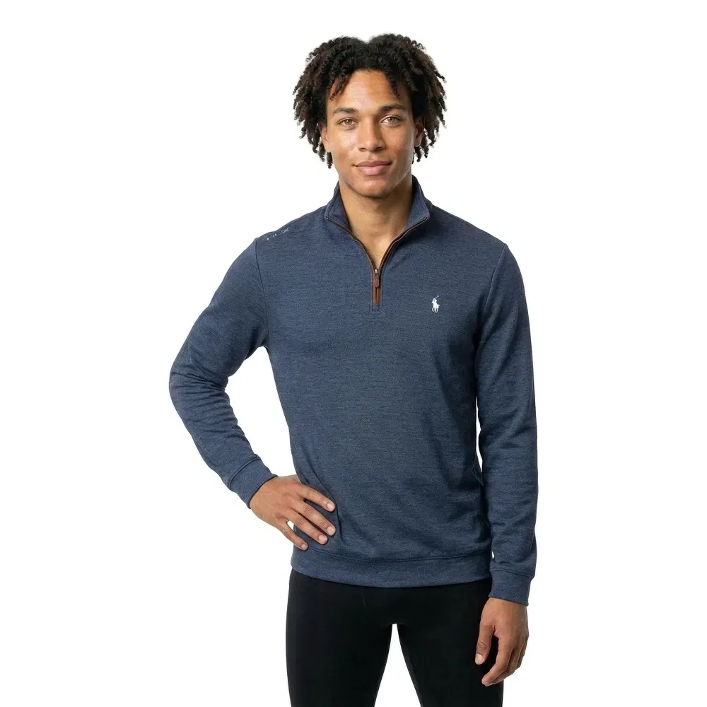 Футболка поло с длинным рукавом Polo Ralph Lauren, синий — фото 2