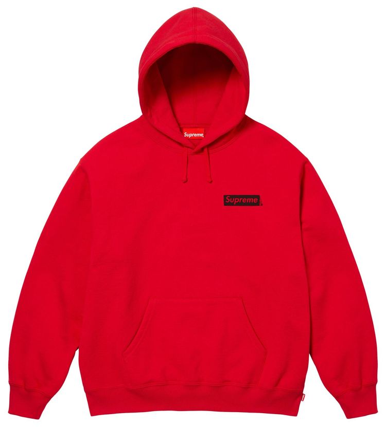

Supreme Толстовка с капюшоном «Верховный президент» красного цвета