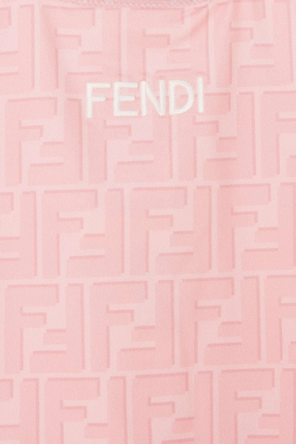 Купальник слитный с принтом логотипа Fendi — фото 3