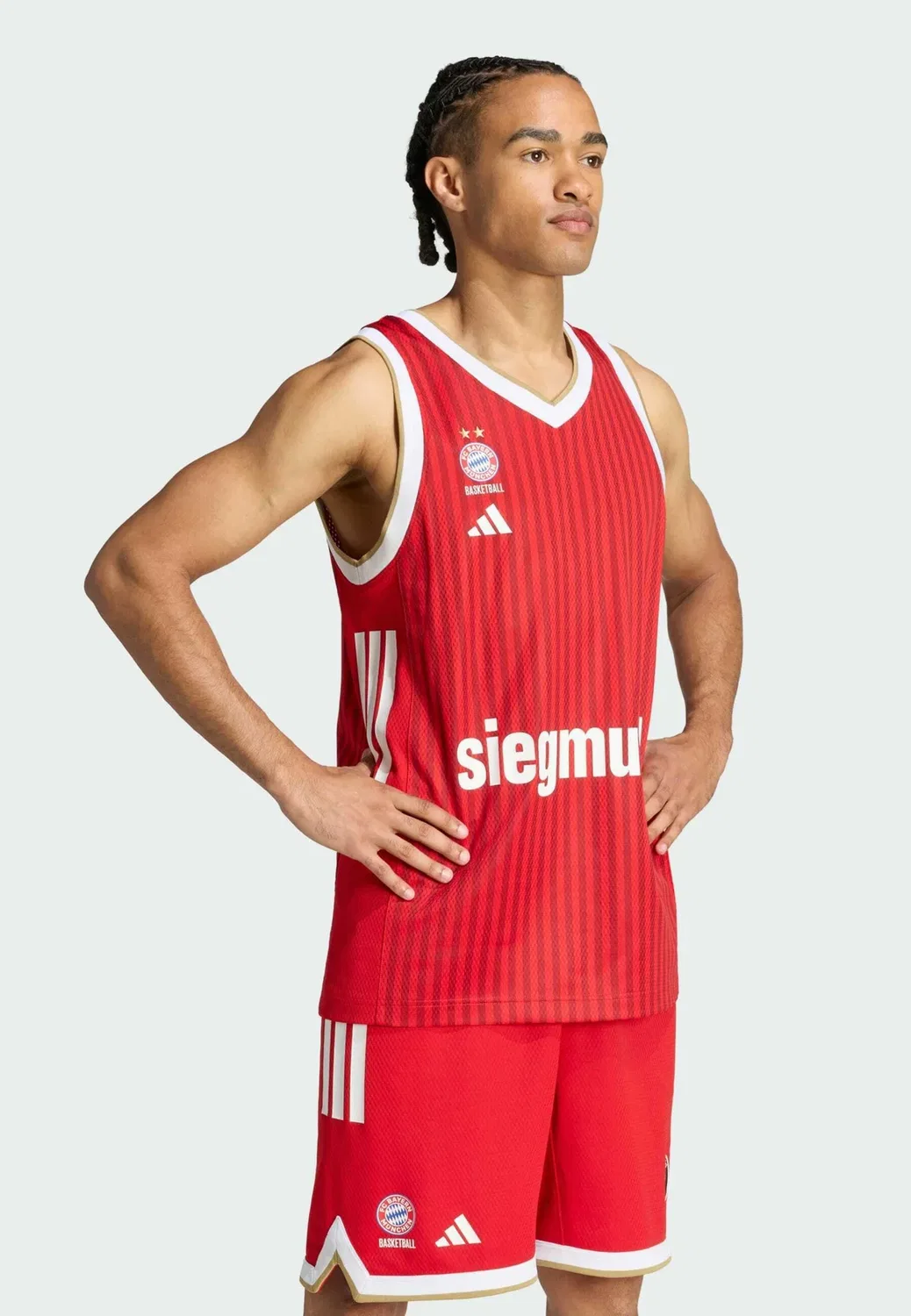 Мужская домашняя футболка ФК Бавария Мюнхен BB - топ Adidas Performance, Better Scarlet