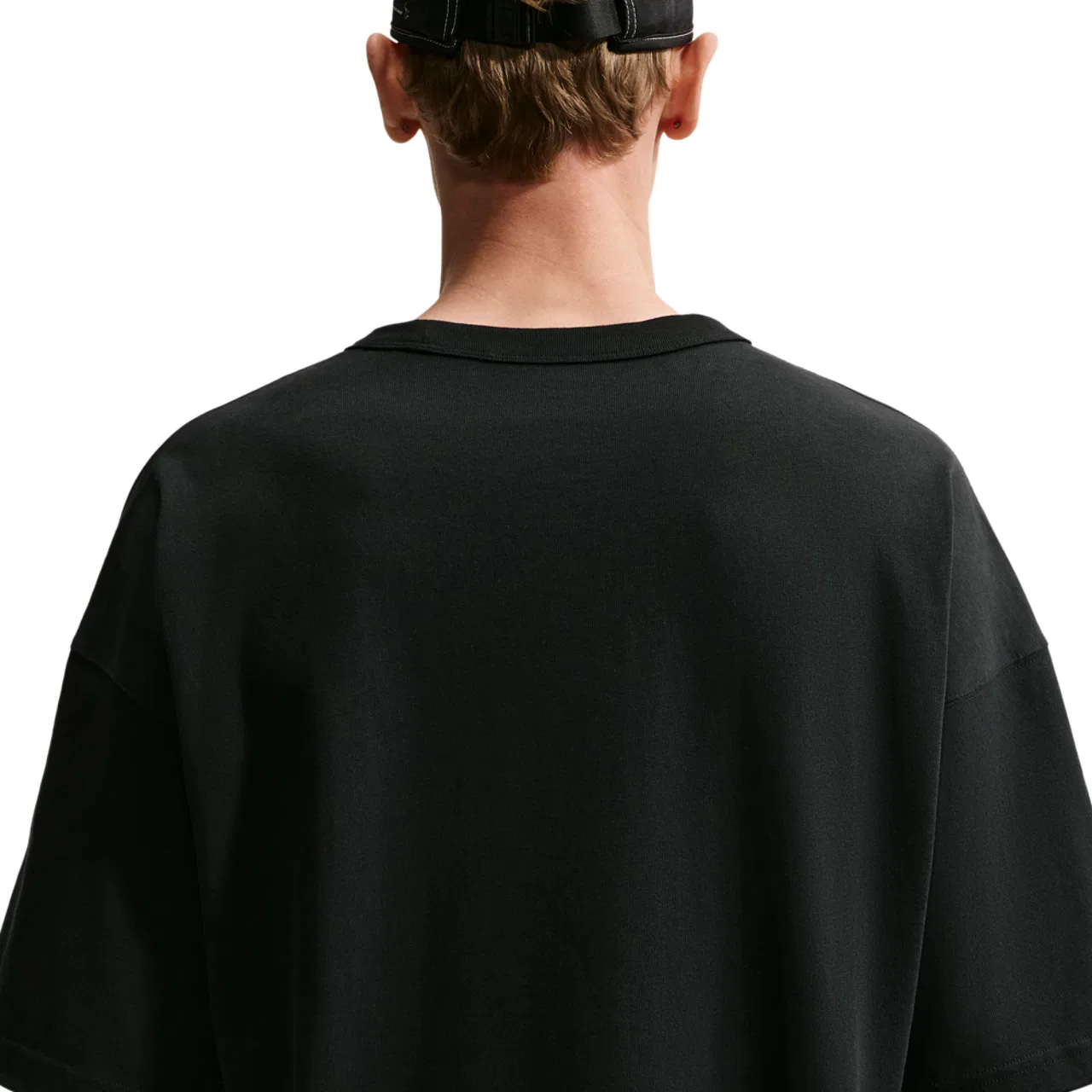 Мужская футболка оверсайз с длинным рукавом Nike NSW Premium Essentials Oversized Tee, Black — фото 2