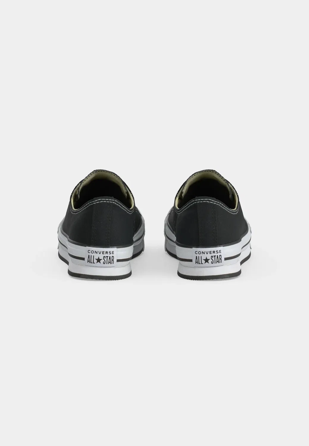 Подъемная платформа Chuck Taylor All Star - кроссовки Converse, Black/White — фото 4