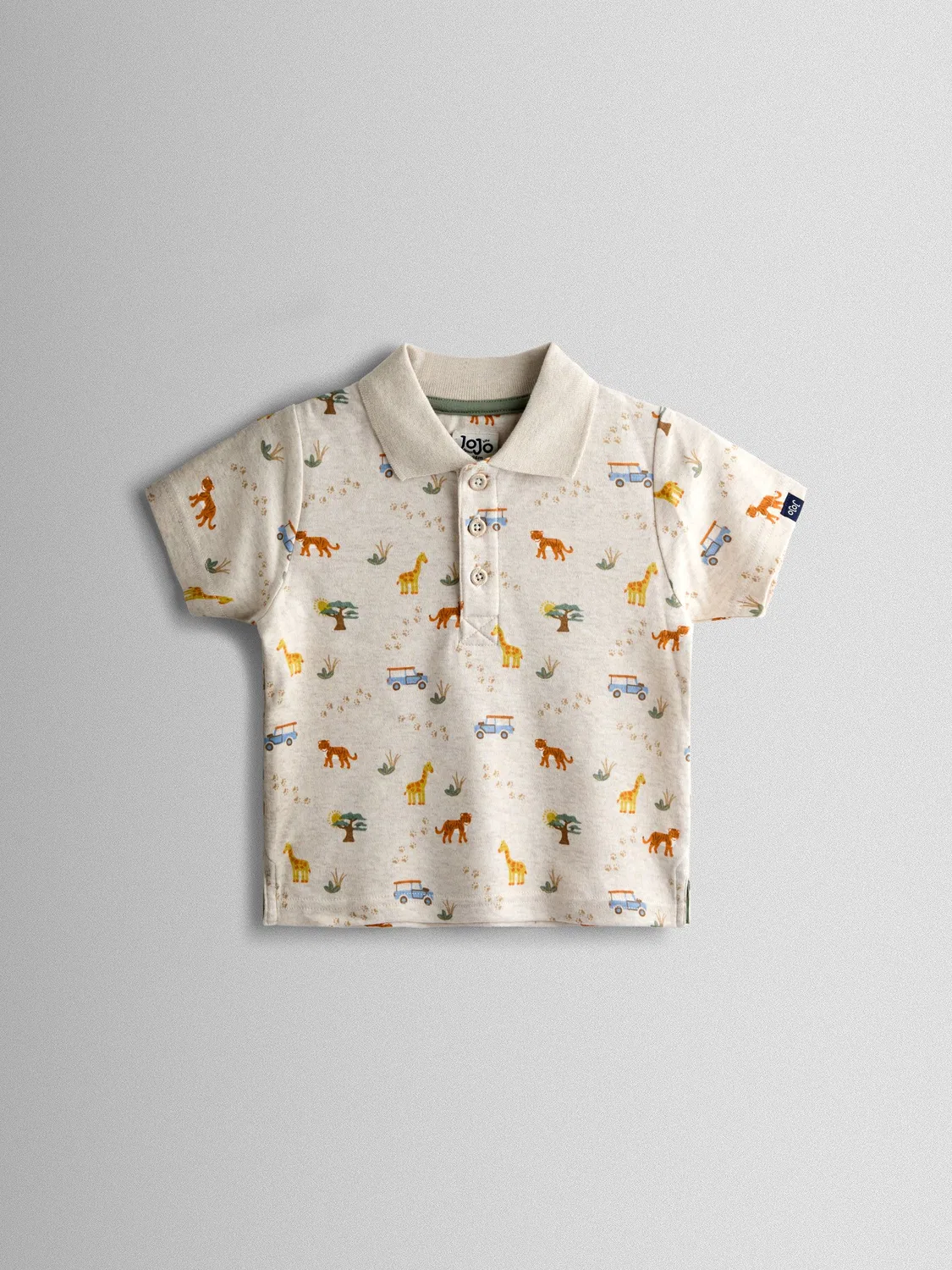 Поло с принтом Safari Jojo Maman Bébé, Natural Safari