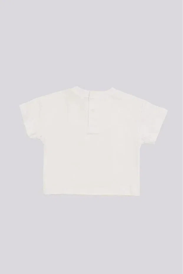 Детское для девочек футболка хлопковая Gb Baby, White — фото 3