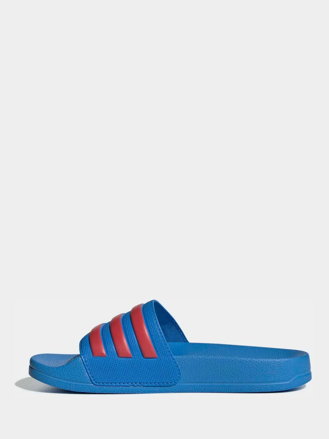 Сандалии-слайды adidas Adilette для детей, синий/красный — фото 3
