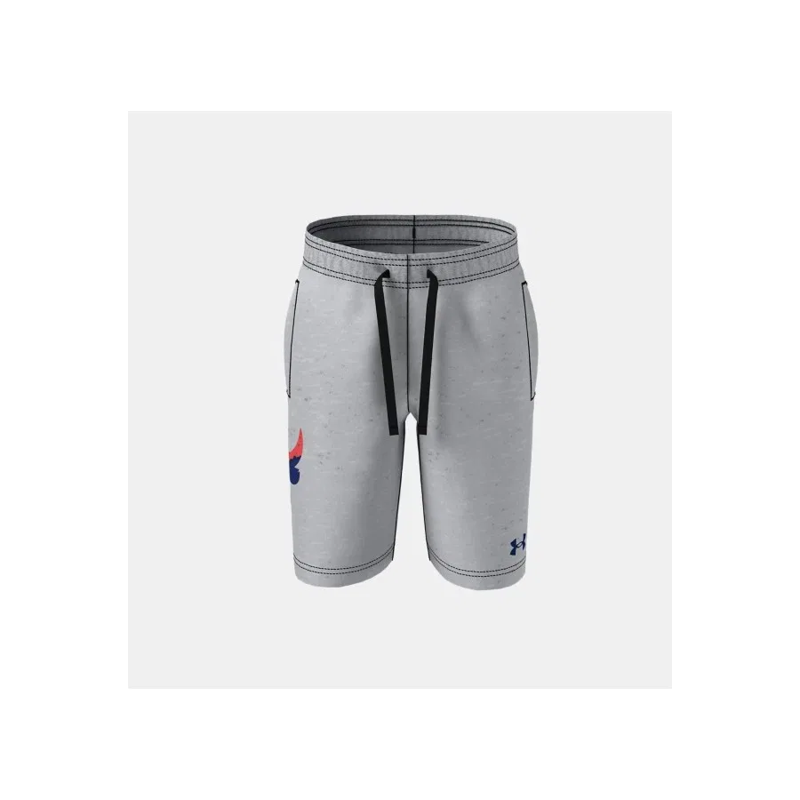 Шорты спортивные свободного кроя Project Rock Terry Under Armour, Серый — фото 3