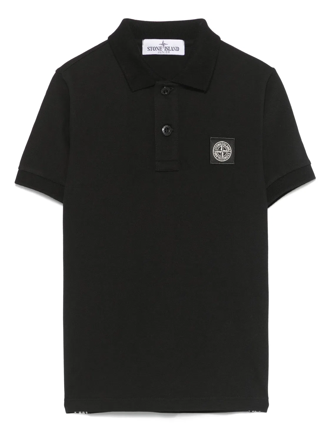 Поло с компасом Stone Island, черный