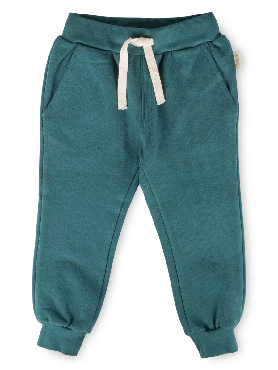 Штаны SIGIKID Regular Pants 'Sweathose' зеленого цвета