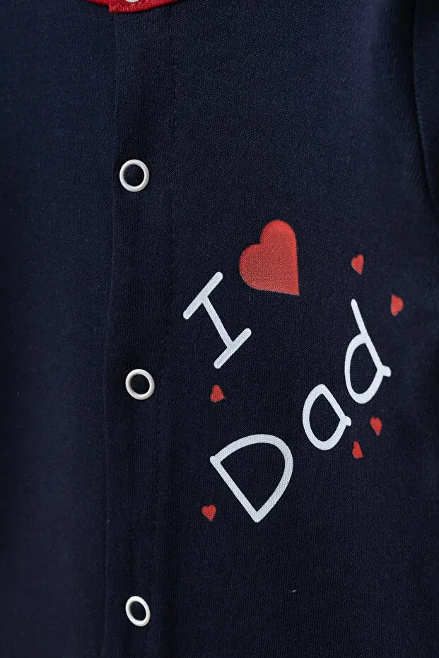 Детский комбинезон для новорожденных хлопковый Mom&Dad Love Yukobaby Bebeğiniz Için En Doğalı, Multicolor — фото 2
