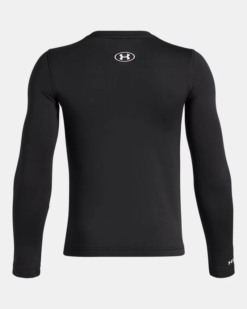 Базовая футболка для мальчиков с быстрым высыханием UA Base 2.0 UnderArmour, Black/White — фото 2