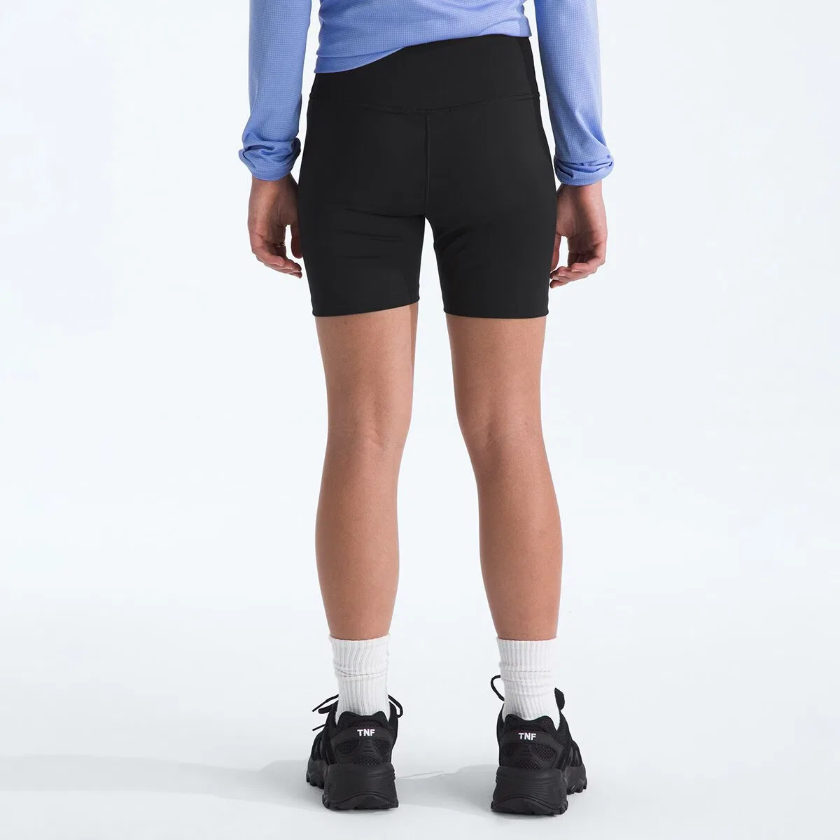 Детские шорты для девочек с широким поясом Flex 5in Tight Short The North Face, TNF Black — фото 4